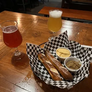 Very Merry Unbirthday, Brewing with Friends (Zachary), and pretzels with the most amazing beer cheese