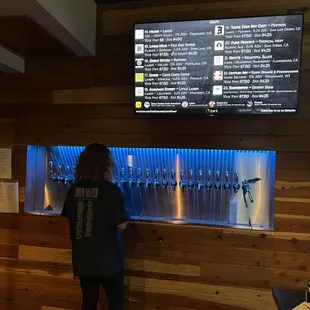 They have 22  rotating beers on tap