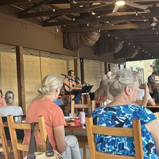 Great live music and healthy food.