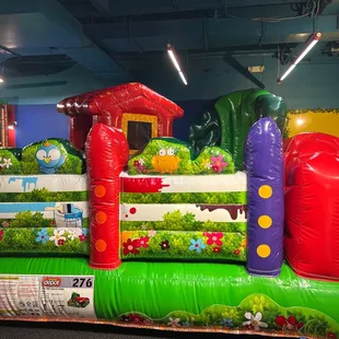 Lots of nice, big bouncy houses!