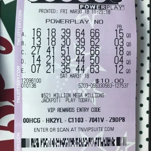 Lottery Tickets sold here