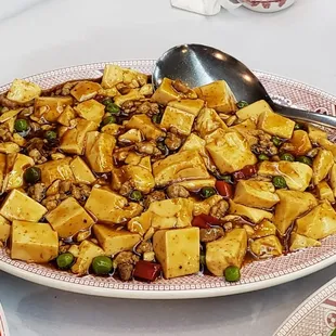 Mapo tofu (Cantonese-style, I&apos;m told)