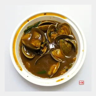 Clams with black bean sauce for $7.95....