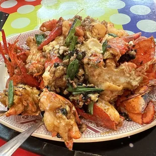 Twin Lobster Cantonese Style
