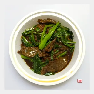 Beef with chinese vegetable for $6.75....
