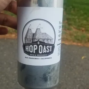 oatmeal stout to go- canned right from the tap.