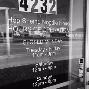 closed hours