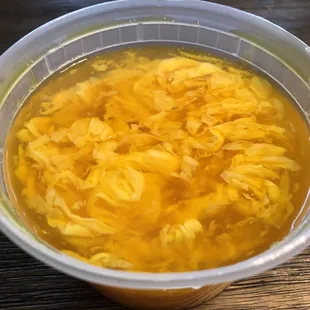 Pint of egg drop soup ($1.95) - lots of egg!