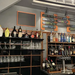 Nice beer, wine and alcohol selection