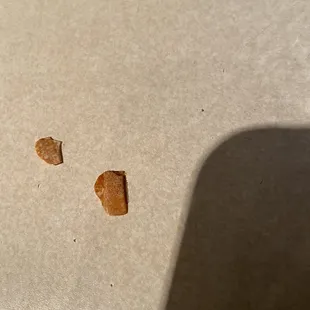 Crab shells I found in my beef lo mein!