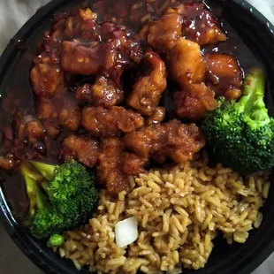 General Tso's lunch special