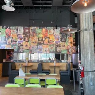 Interior reflects Austin's culture.