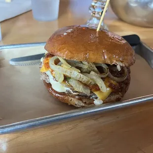 Double Bacon Jam Burger