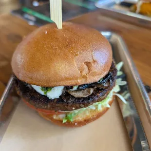 Mushroom burger