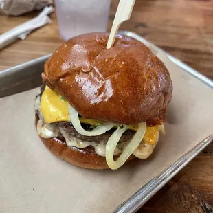 Bacon jam double cheese