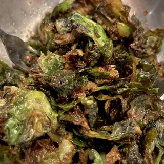 Hot Honey & Sage Brussels Sprout Leaves