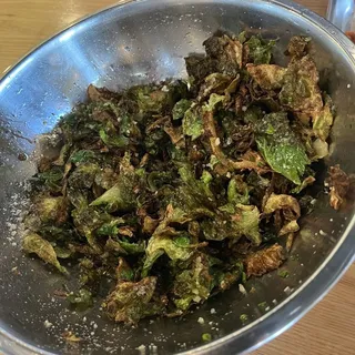 Parmesan Truffle Brussels Sprout Leaves