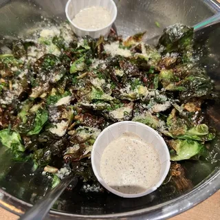 Parmesan Truffle Brussels Sprout Leaves