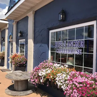 the outside of the building