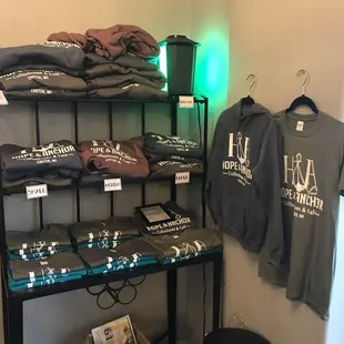Hope and Anchor now has t-shirts and hoodies!!! Come get one and enjoy an amazing coffee!!!