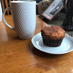 Dark Roast coffee and a muffin