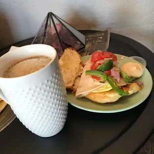 NorthLakes Dark Roast coffee and Big Boy Breakfast with Turkey!!! Absolutely delicious.