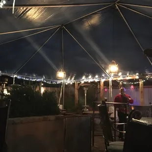 The outside canopy helps but it&apos;s still cold!