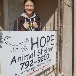 Katie who gave us a tour