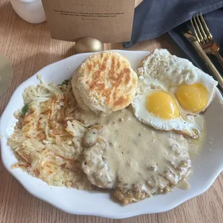 Chicken Fried Steak & Eggs