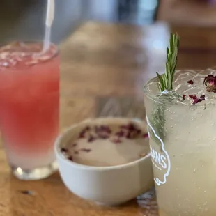 Watermelon Lemonade, Cafe at Tiffany's,  Peach Rose Punch