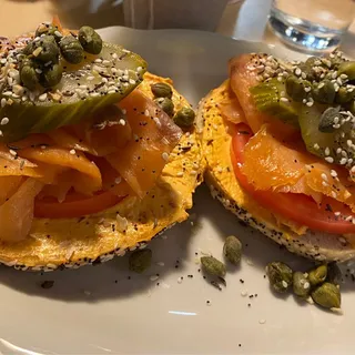 Bourbon Smoked Salmon Toast - S