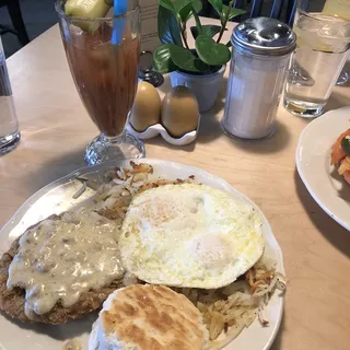 Chicken Fried Steak & Eggs