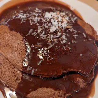 German Chocolate Pancakes - V
