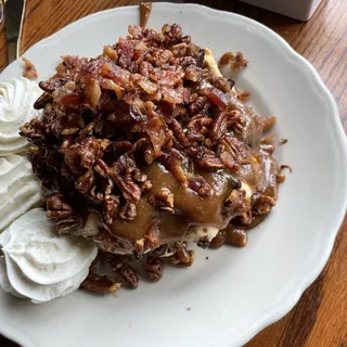 Salted Cinnamon Roll Waffles