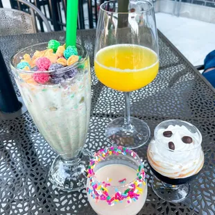 Breakfast Shots, Mimosa, and West 7th Cereal Bowl