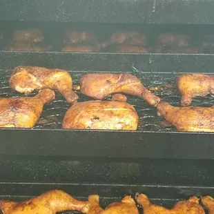 1/2 Chickens on the Smoker