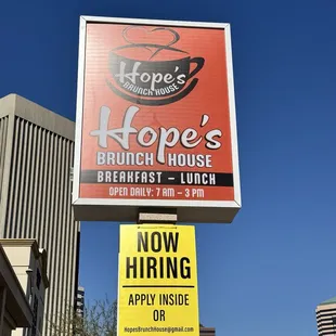 Hopes sign