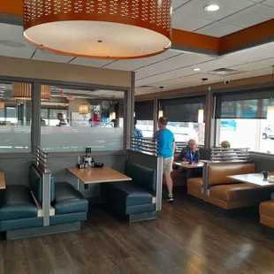 Inside the restaurant