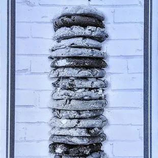 a stack of cookies