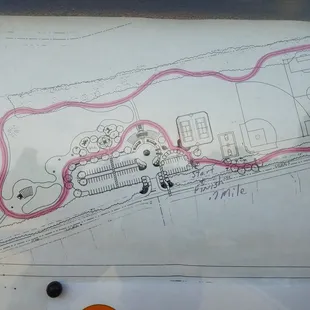 Start to finish - 0.7 miles