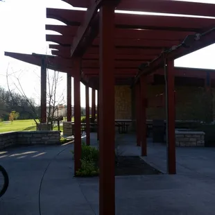 Cool park pergola and picnic area