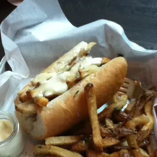 Lamb Sausage Sandwich