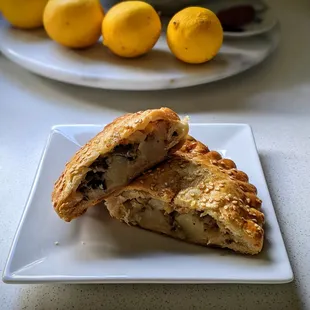 Mushroom and cheese hand pie. Nom!