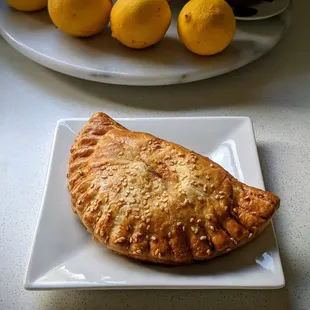Mushroom and cheese hand pie