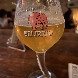 Enjoying some Belgian beer