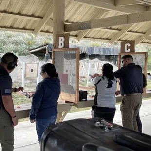 Hands on instructors for first time shooters