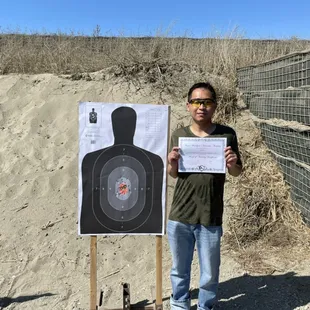 New shooter showing off his new found skill! Great job!
