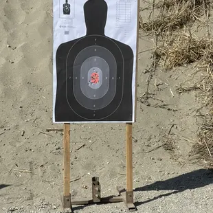 Critical shot placement from a new shooter. Awesome job!