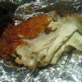 Whisper words of wisdom. Let it be fried chicken.