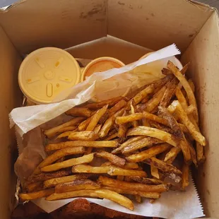 a box of french fries